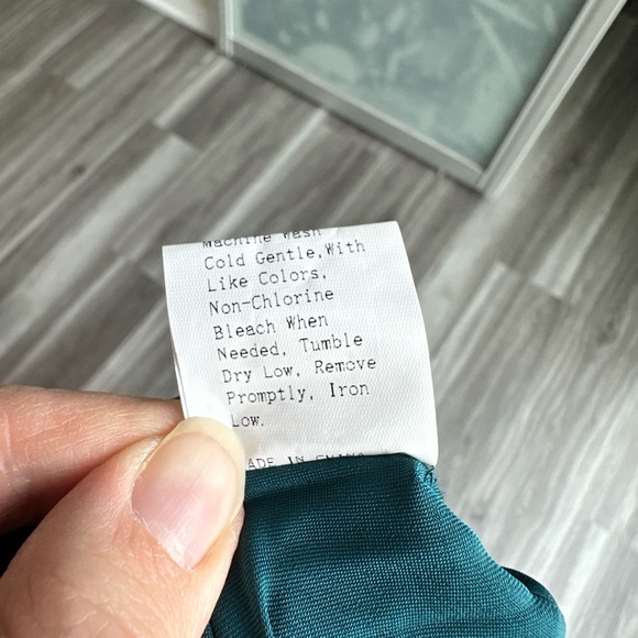 Teal Midi Pleated Skirt Size S - Picture 7 of 7